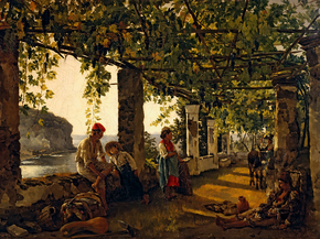 Сильвестр Феодосиевич Щедрин - A veranda overgrown with grape vines