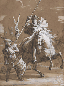 Theodore Gericault - Drummer Boy Attacked by a Cossack | Теодор Жерико