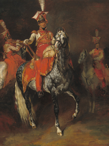 Theodore Gericault - Mounted Trumpeters of Napoleon's Imperial Guard | Теодор Жерико