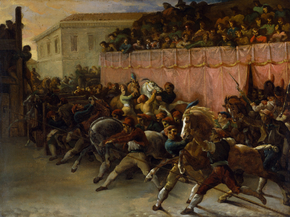 Theodore Gericault - Riderless Racers at Rome | Теодор Жерико