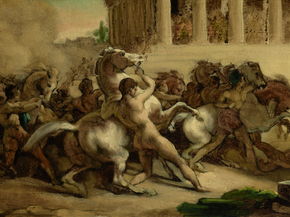 Theodore Gericault - The Race of the Riderless Horses | Теодор Жерико
