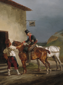 Theodore Gericault - The White Horse Tavern | Теодор Жерико