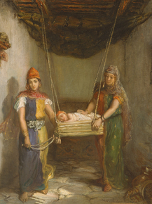 Theodore Chasseriau - Scene in the Jewish Quarter of Constantine | Теодор Шассерио