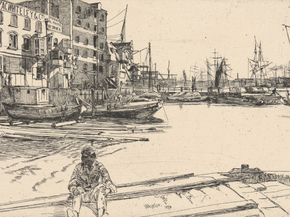 James Whistler - Eagle Wharf | Джеймс Уистлер