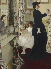 James Whistler - Harmony in Green and Rose The Music Room | Джеймс Уистлер