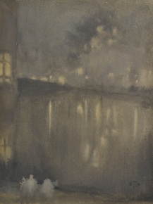 James Whistler - Nocturne; Grey and Gold - Canal | Джеймс Уистлер