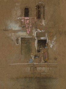 James Whistler - Note in Pink and Brown | Джеймс Уистлер