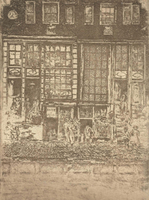 James Whistler - Twee grachtenhuizen in Amsterdam | Джеймс Уистлер