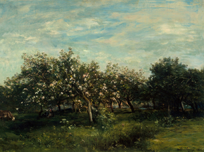Charles-Francois Daubigny - Apple Blossoms | Шарль-Франсуа Добиньи Charles-Francois Daubigny - Apple Blossoms | Шарль-Франсуа Добиньи