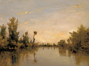 Charles-Francois Daubigny - Banks of the Seine | Шарль-Франсуа Добиньи