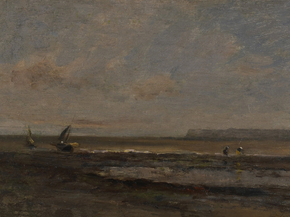 Charles-Francois Daubigny - Beach Scene | Шарль-Франсуа Добиньи