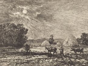 Charles-Francois Daubigny - Clair de lune a Valmondois | Шарль-Франсуа Добиньи Charles-Francois Daubigny - Clair de lune a Valmondois | Шарль-Франсуа Добиньи