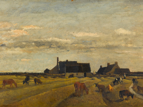 Charles-Francois Daubigny - Farm at Kerity, Brittany | Шарль-Франсуа Добиньи Charles-Francois Daubigny - Farm at Kerity, Brittany | Шарль-Франсуа Добиньи