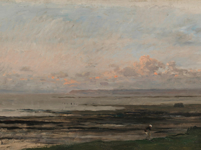 Charles-Francois Daubigny - Strand bij eb | Шарль-Франсуа Добиньи Charles-Francois Daubigny - Strand bij eb | Шарль-Франсуа Добиньи