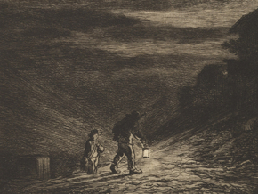 Charles-Francois Daubigny - The Search for an Inn | Шарль-Франсуа Добиньи Charles-Francois Daubigny - The Search for an Inn | Шарль-Франсуа Добиньи