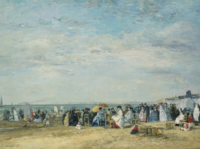Eugene-Louis Boudin - Beach of Trouville | Эжен Буден