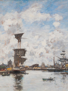 Eugene-Louis Boudin - Deauville, the Basin | Эжен Буден