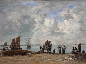 Eugene-Louis Boudin - Fishermen's Wives at the Seaside | Эжен Буден Eugene-Louis Boudin - Fishermen's Wives at the Seaside | Эжен Буден