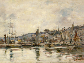 Eugene-Louis Boudin - Honfleur - The harbour | Эжен Буден