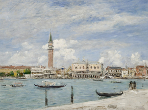 Eugene-Louis Boudin - La Place Saint Marc a Venise vue depuis San Giorgio | Эжен Буден Eugene-Louis Boudin - La Place Saint Marc a Venise vue depuis San Giorgio | Эжен Буден