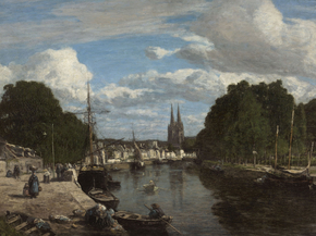 Eugene-Louis Boudin - Le Port de Quimper | Эжен Буден