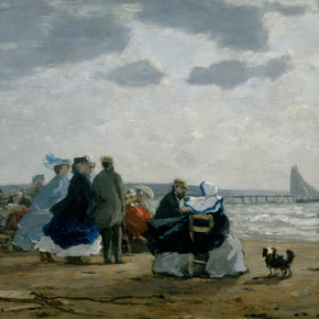 Eugene-Louis Boudin - On the Beach, Dieppe | Эжен Буден Eugene-Louis Boudin - On the Beach, Dieppe | Эжен Буден