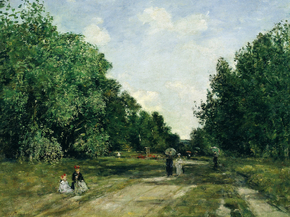 Eugene-Louis Boudin - Parc Cordier in Trouville | Эжен Буден Eugene-Louis Boudin - Parc Cordier in Trouville | Эжен Буден
