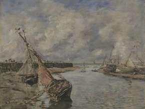 Eugene-Louis Boudin - Trouville-Deauville – Low Tide | Эжен Буден