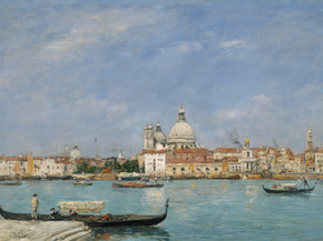 Eugene-Louis Boudin - Venice, Santa Maria della Salute from San Giorgio | Эжен Буден