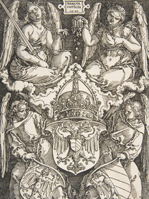 Albrecht Durer | Альбрехт Дюрер - Герб Империи и Нюрнберга, 1521