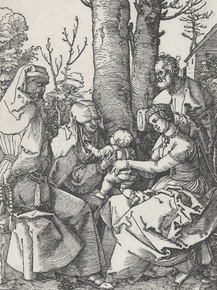 Albrecht Durer | Альбрехт Дюрер - Святое семейство со Святыми Иокимом и Анной, 1511 Albrecht Durer | Альбрехт Дюрер - Святое семейство со Святыми Иокимом и Анной, 1511