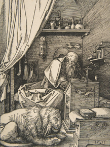 Albrecht Durer | Альбрехт Дюрер - Святой Иероним в своей келье, 1514