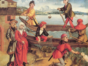 Albrecht Durer | Альбрехт Дюрер - Чудесное спасение утонувшего мальчика из Брегенца, 1493