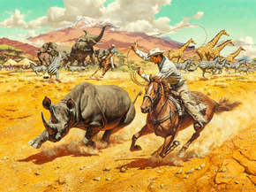Frank McCarthy - Lassoing a Rhino | Фрэнк Маккарти
