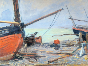 Monet Claude | Клод Моне - Лодка на пляже, 1885