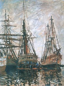 Monet Claude | Клод Моне - Лодки на ремонте, 1873