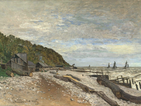 Monet Claude | Клод Моне - Бодовый двор возле Хонфлера, 1864