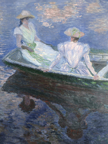 Monet Claude | Клод Моне - Девочки в лодке, 1887 Monet Claude | Клод Моне - Девочки в лодке, 1887