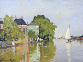 Monet Claude | Клод Моне - Дома на Ахтерзаан, 1872