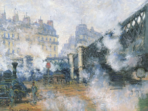 Monet Claude | Клод Моне - Станция Сен-Лазар, 1877