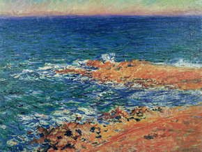 Monet Claude | Клод Моне - Большое синее море в Антибе, 1888