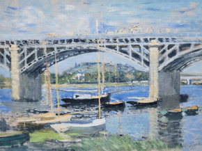 Monet Claude | Клод Моне - Мост по Сене, 1874
