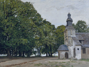 Monet Claude | Клод Моне - Часовня Нотр-Дам-де-Грейс, 1864