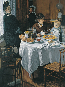 Monet Claude | Клод Моне - Обед, 1868 Monet Claude | Клод Моне - Обед, 1868