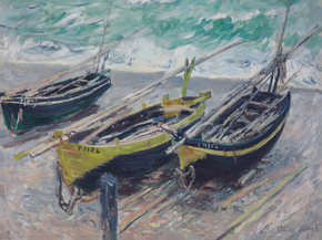 Monet Claude | Клод Моне - Три рыбацкие лодки, 1885