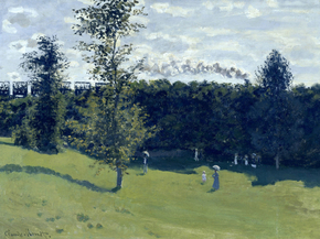 Monet Claude | Клод Моне - Поезд в стране, 1870