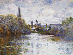 Monet Claude | Клод Моне - Ветёй, маленький рукав Сены, 1880
