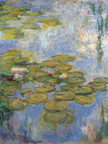 Monet Claude | Клод Моне - Водяные лилии, 1916
