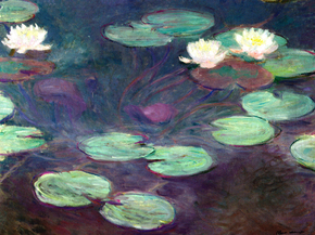 Monet Claude | Клод Моне - Водяные лилии, розовый, 1897-99