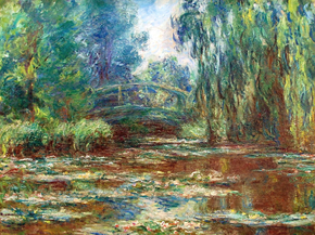 Monet Claude | Клод Моне - Водяной Лили пруд и японский мост, 1905